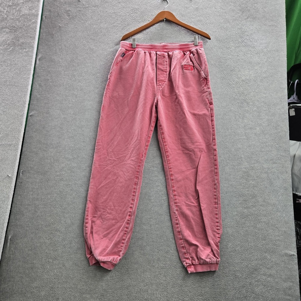 Crazy Shirts Men Pants M Pink Embroidered Joggers 29" Inseam